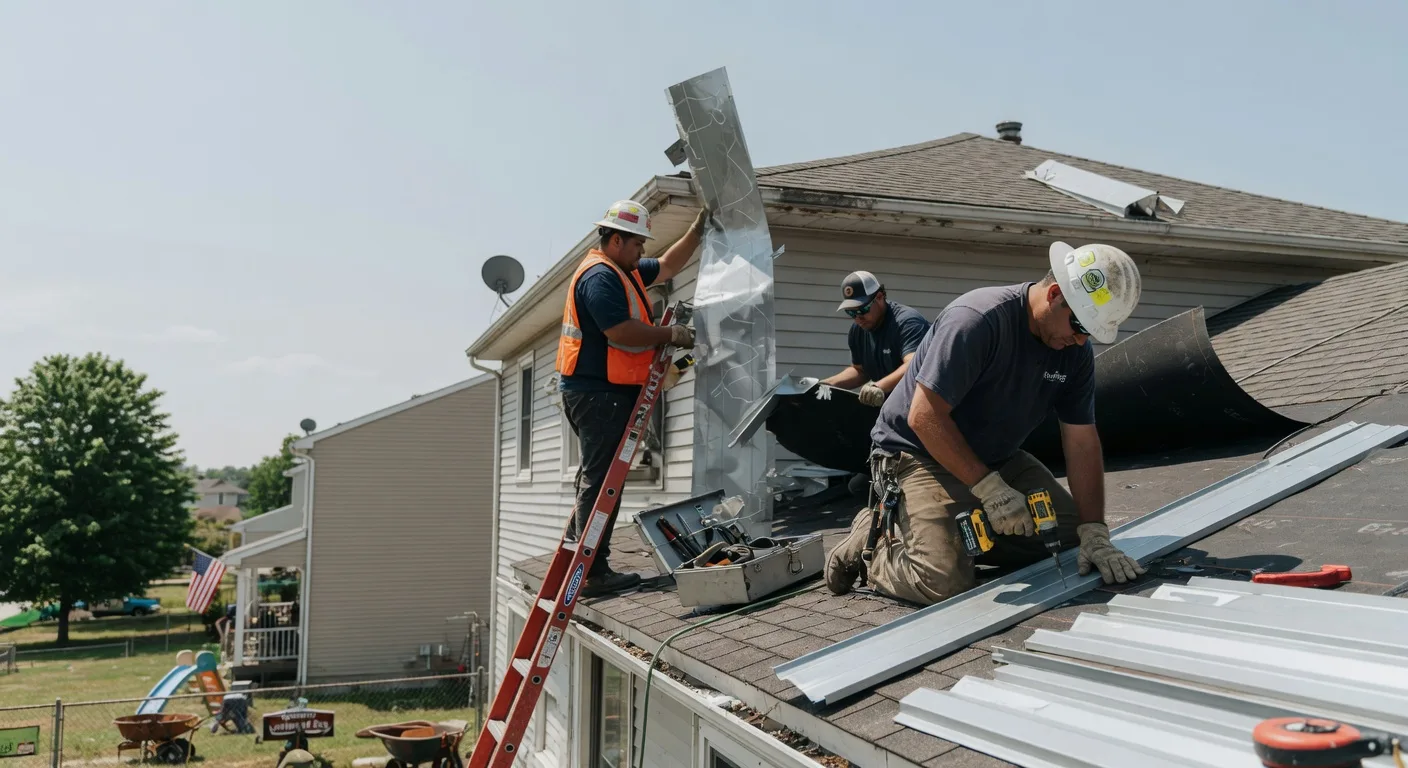 Storm Damage Metal Roof Repair in Mary D, PA